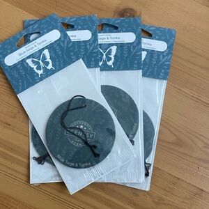 4 scentsy circles air freshener scented blue sage and Tonka